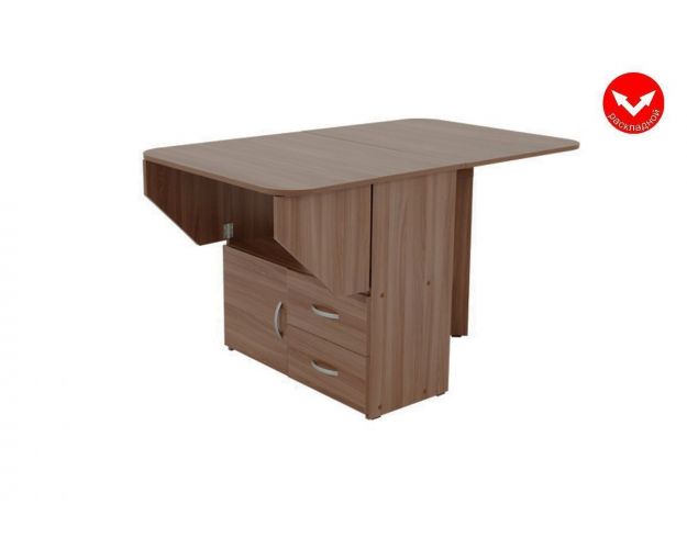 Стол-тумба раскладной ясень шимо темный Стол-тумба раскладной ясень шимо темный