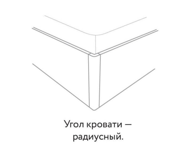 Кровать с настилом и мягкой спинкой 1200 Милана гаскон пайн / белый лофт